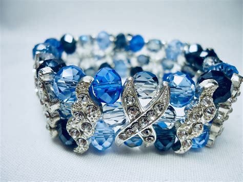 blue crystal pirri bracelet|blue crystal bracelets.